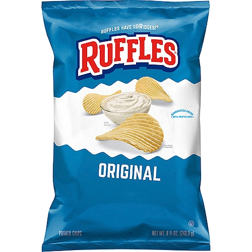 Ruffles Original Potato Chips, 8 1/2 oz