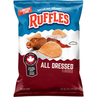 Ruffles Potato Chips All Dressed Flavored 8.0 Oz