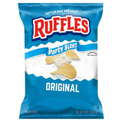 Ruffles Original Potato Chips Party Size!, 13 oz, 13 Ounce