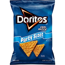 Doritos Cool Ranch Flavored Tortilla Chips Party Size!, 14 ½ oz, 14.5 Ounce