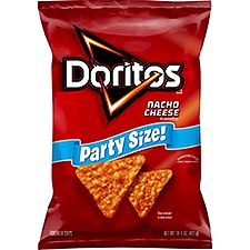 Doritos Nacho Cheese Flavored Tortilla Chips Party Size!, 14 1/2 oz