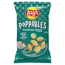 Lay's Poppables Southwest Ranch Flavored, Potato Snacks, 5 Ounce