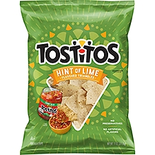 Tostitos Flavored Tortilla Chips, Hint of Lime, 11 Ounce