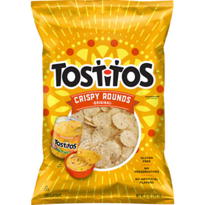Tostitos Tortilla Chips, Crispy Rounds Original, 12 Oz