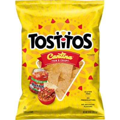 Tostitos Cantina Tortilla Chips, Thin & Crispy, 10 Oz
