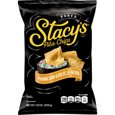 Stacy's Baked Parmesan Garlic & Herb Pita Chips, 7.33 oz, 7.33 Ounce