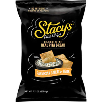 Stacy's Baked Parmesan Garlic & Herb Pita Chips, 7.33 oz