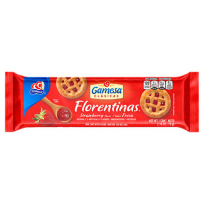 Gamesa Florentinas Strawberry Naturally And Artificial Flavored 2.78 Oz