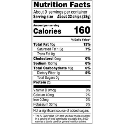 fritos chips nutrition facts