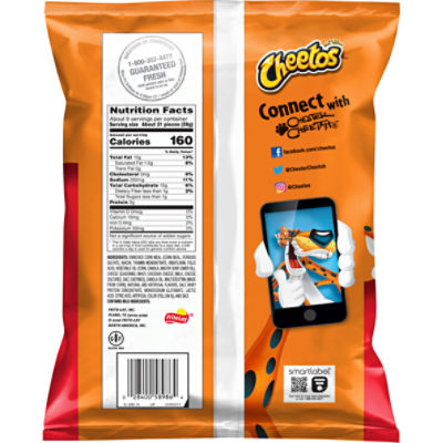Cheetos Flamin' Hot Crunchy Cheese Flavored Snacks, 8 1/2 oz