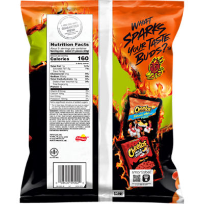 Cheetos Crunchy Flamin' Hot Limon Cheese Flavored Snacks, 9 Oz