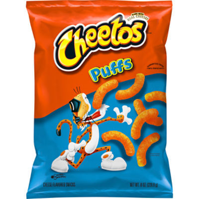 Cheetos Puffs Cheese Flavored Snacks, 8 oz, 8 Ounce