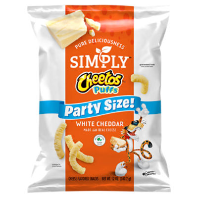 Cheetos Simply Puffs Cheese Flavored Snacks White Cheddar 12 Ounce