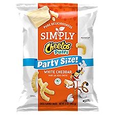 Simply Cheetos Puff White Cheddar, Cheese Flavored Snacks, 12 Ounce
