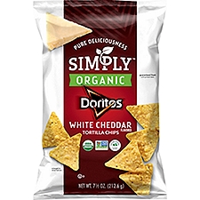 Doritos Simply Organic White Cheddar Tortilla Chips, 7.5 Ounce