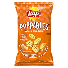 Lay's Poppables White Cheddar Flavored, Potato Snacks, 5 Ounce