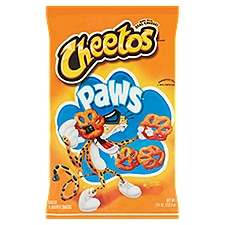 Cheetos Paws Cheese Flavored, Snacks, 7.5 Ounce