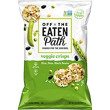 Off The Eaten Path Rice & Veggie Crisps, Rice Peas Black Beans, 6 1/4 Oz