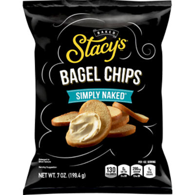 Stacy's Baked Simply Naked Bagel Chips, 7 oz, 7 Ounce