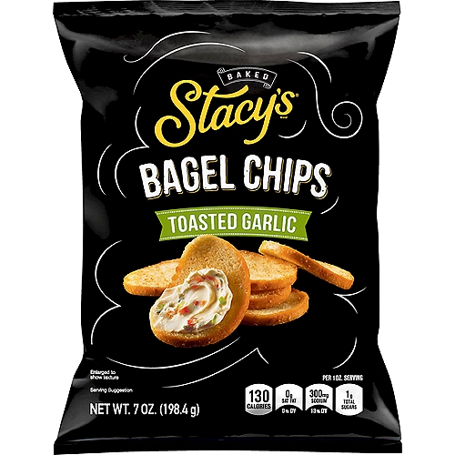 Stacy's Baked Toasted Garlic Bagel Chips, 7 oz