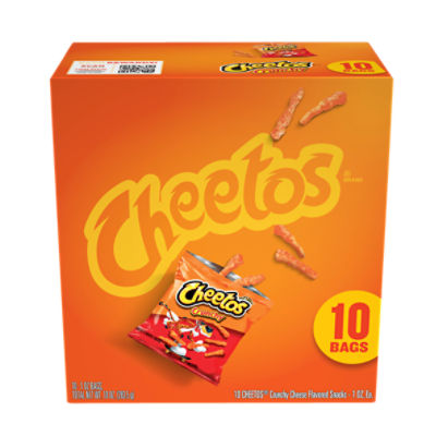 Cheetos Crunchy, Cheese Flavored Snacks, 1 Oz, 10 Count - Fairway