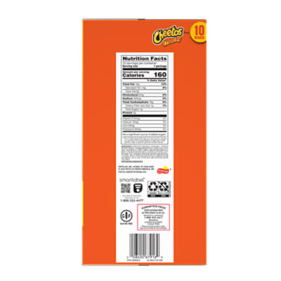 Cheetos Crunchy Cheese Flavored Snacks, 1 oz Bags, 6 Count