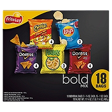 Frito Lay Snacks Bold Mix Variety 17 1/4 Oz 18 Count, 17.25 Ounce