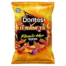 Doritos Dinamita Rolled Flavored Tortilla Chips Flamin' Hot Queso Flavored 10 3/4 Oz, 10.75 Ounce