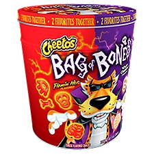 Cheetos Bag of Bones Cheese Flavored Halloween Tin, Snacks, 7 Ounce