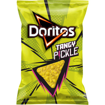 Doritos Tortilla Chips, Tangy Pickle, 9 1/4 Oz