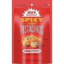 Nut Harvest Spicy Flavored Pistachios, 3 3/4 oz