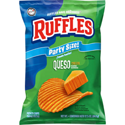 Ruffles Cheese Flavored Potato Chips Party Size!, 12 1/2 oz