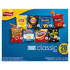 Frito Lay Snacks Classic Mix Variety 27 1/4 Oz 28 Count, 27.25 Ounce
