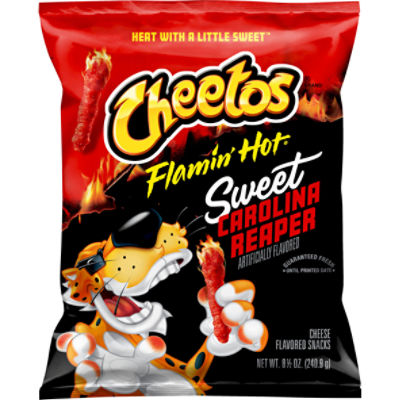Cheetos Crunchy Flamin Hot Limon Cheese Snacks, 8.5 oz