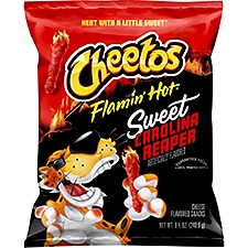 Cheetos Flamin' Hot Sweet Carolina Reaper Cheese Flavored, Snacks, 8.5 Ounce