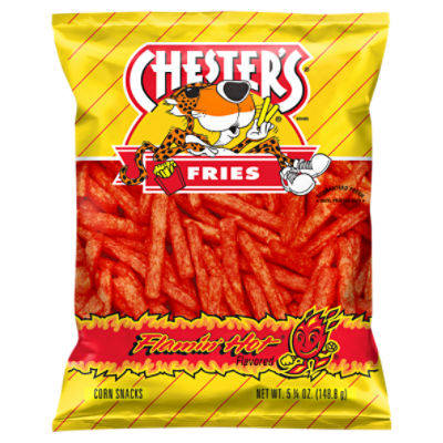 Chester's Fries Corn Snacks Flamin' Hot Flavored 5 1/4 Oz, 5.25 Ounce