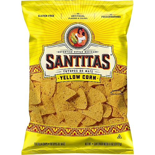Santitas Yellow Corn Tortilla Chips, 11 oz