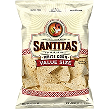 Santitas White Corn Tortilla Chips Value Size, 16 oz