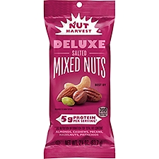 Nut Harvest Mixed Nuts Almonds Cashews Pecans Pistachios And Hazelnuts 2 1/4 Oz