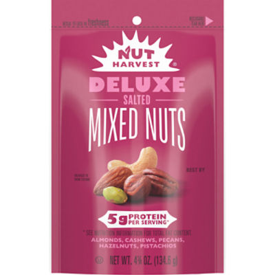 Nut Harvest Deluxe Salted Mixed Nuts, 4 3/4 oz