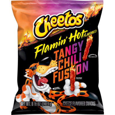 Cheetos Flamin' Hot Flavored Tangy Chili Fusion Cheese Flavored Snacks, 8 1/2 oz