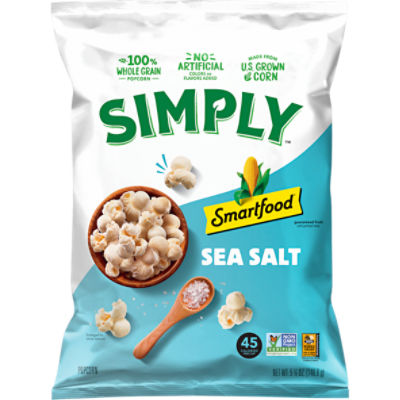 Smartfood Simply Sea Salt Popcorn, 5 1/4 oz Price Rite
