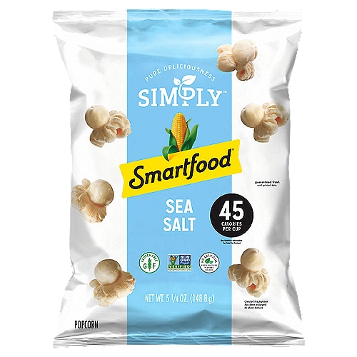 Smartfood Simply Sea Salt Popcorn, 5 1/4 oz