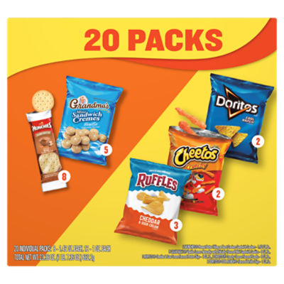 Frito Lay Snacks, Variety With Munchies, 23.36 Oz, 20 Count