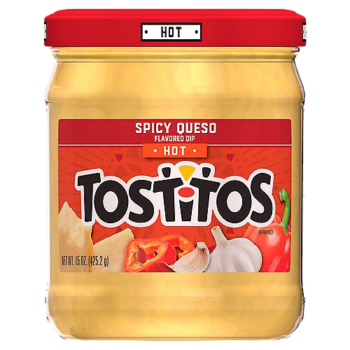 Tostitos Hot Spicy Queso Flavored Dip, 15 oz
