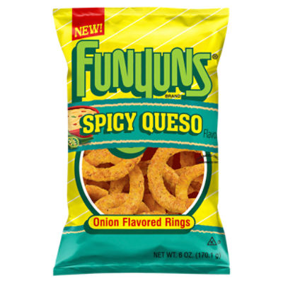 Funyuns Spicy Queso Onion Flavored Rings, 6 oz