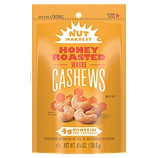 Nut Harvest Whole Cashews Honey Roasted 4 3/4 Oz