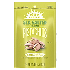 Nut Harvest In Shell Pistachios, Sea Salted, 3 3/4 Oz