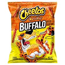 Cheetos Crunchy Cheese Flavored Snacks, Buffalo, 8 1/2 Oz