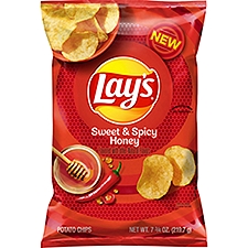 Lay's Potato Chips, Sweet & Spicy Honey, 7 3/4 Oz, 7.75 Ounce